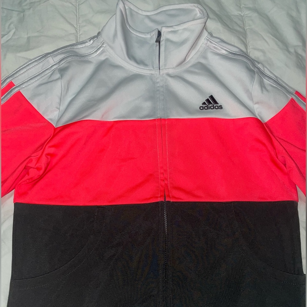 Full zip adidas jacket youth girls